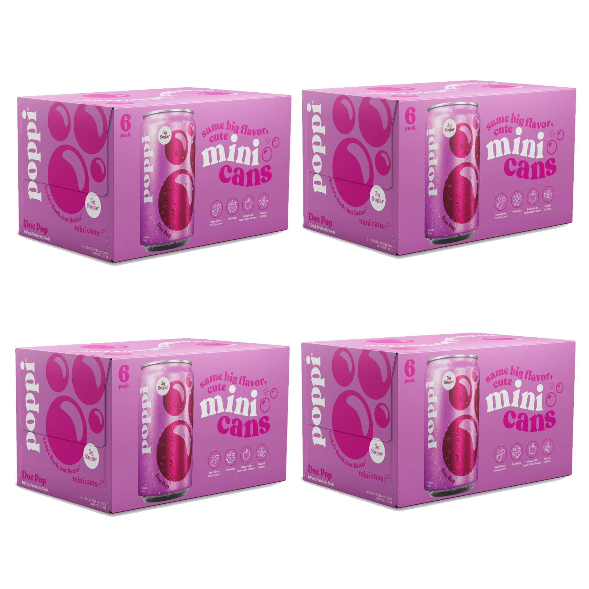 Poppi Doc Pop Prebiotic Soda (47610) - 7.5 oz Cans 24 pk - Image 2