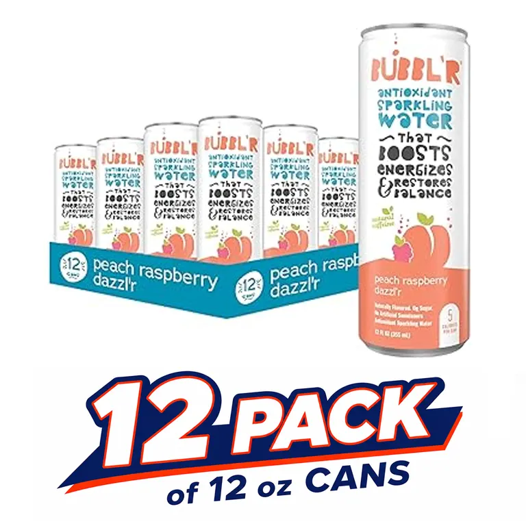 BUBBL'R Peach Raspberry Dazzl'r (53413) - 12 oz 12 pk