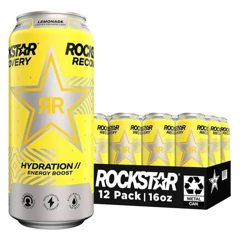 Rockstar Recovery Lemonade (42520) - 16 oz 12 pk